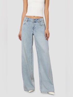 Alice + Olivia “amazing jeans” Wide Leg Light Wash Women's Jeans - Rockstar Blue